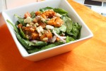 Sweet Potato Feta Spinach Salad