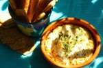 Baked Goat Cheese Dip with Gluten Free Toasties