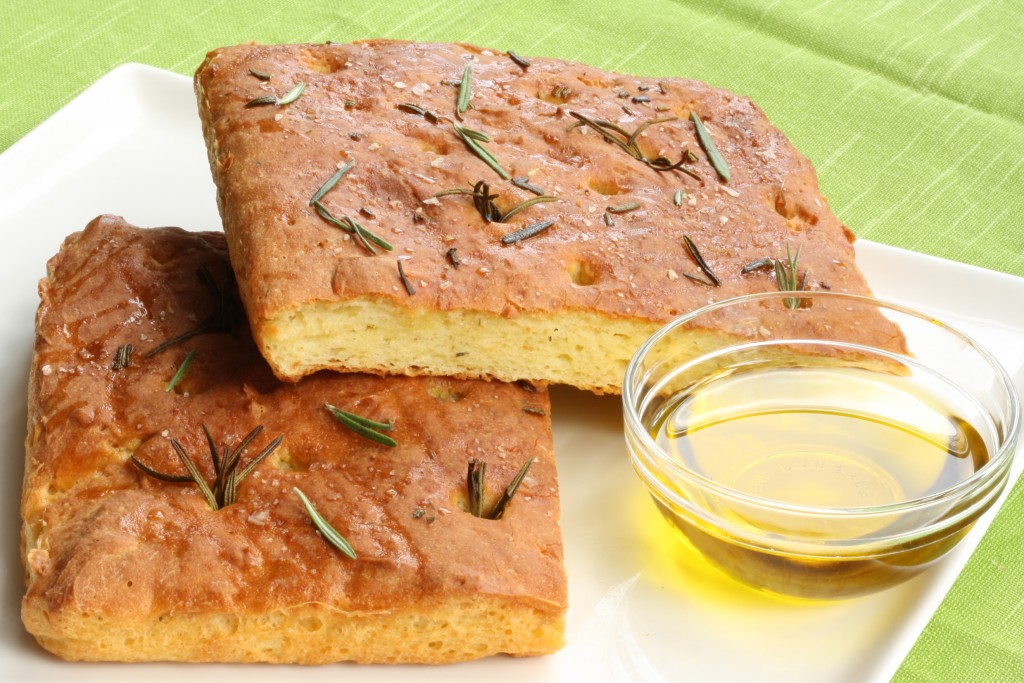 Golden Gluten Free Focaccia Bread