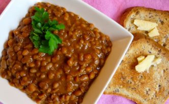 Homemade Baked Beans with Bacon Gluten Free